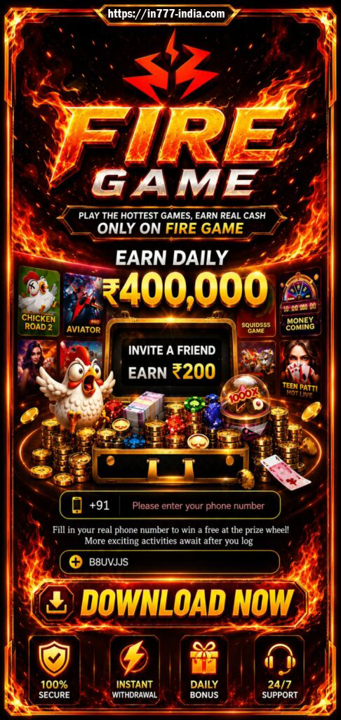 Fire Game Android guide banner for Indian users
