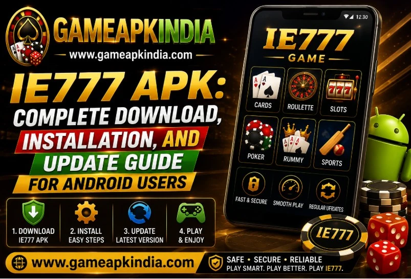 IE777 Game illustration for Installing IE777 Game on Android: Download Checks, Storage, Updates and Login — India-focused download workflow
