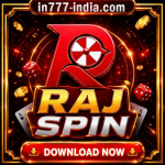 RAJSPIN Game app logo and featured image for Indian mobile users