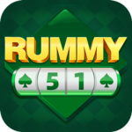 Rummy 51 app logo and featured image for Indian mobile users
