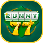 Rummy 77 app logo and featured image for Indian mobile users