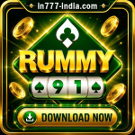 Rummy 91 app logo and featured image for Indian mobile users